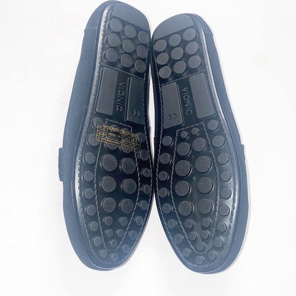 Vionic Montara Black Suede Braided Detail Slip On Loafers size 5 women's - Picture 7 of 11